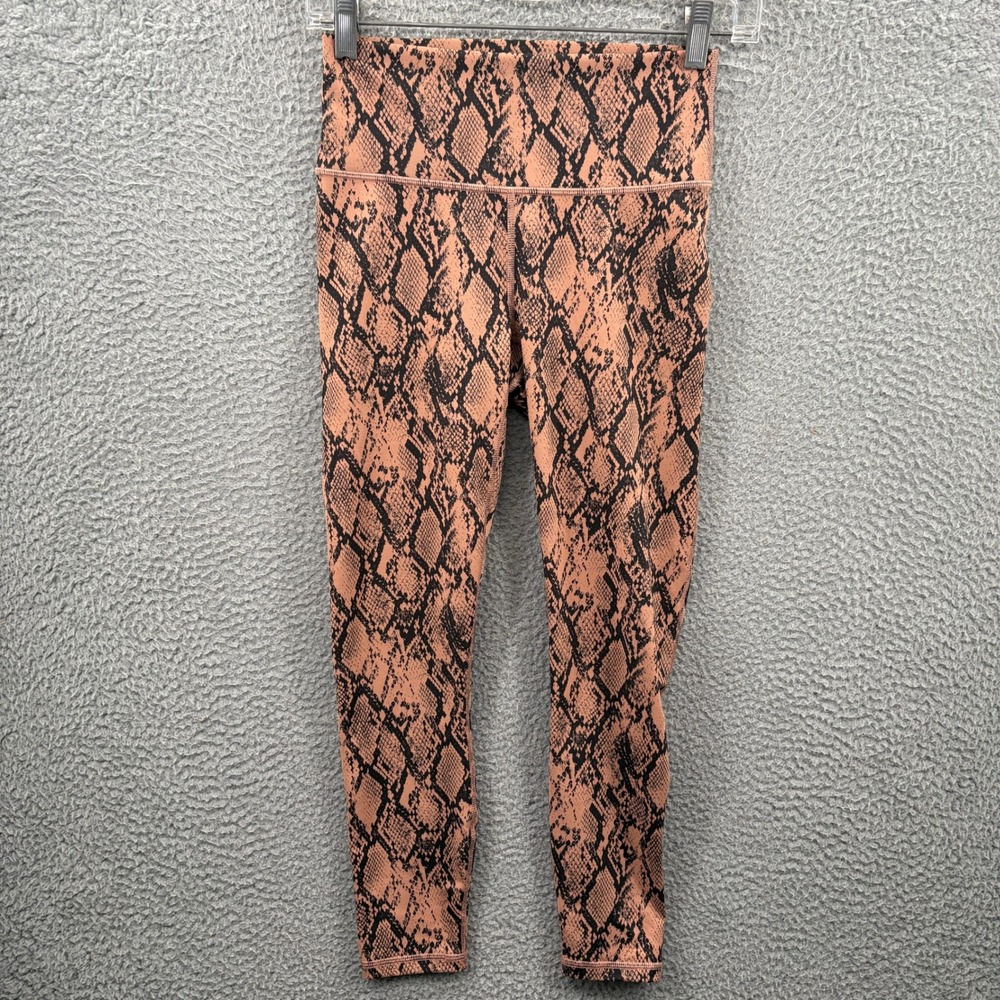Fabletics Power Hold Leggings Women XS Snakeskin‎ Print High Rise Compression
